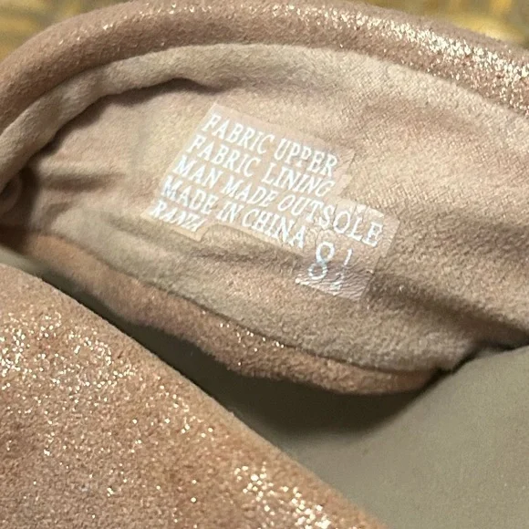 YellowBox Sz 8.5 Rose Gold/Brown Sandals - Picture 4 of 4